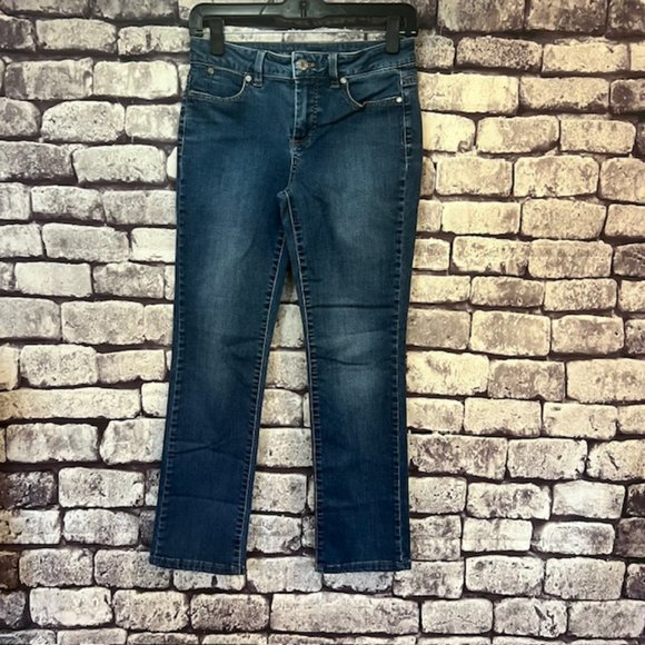Talbots Heritage Style Straight Leg Blue Jeans Size 2P - Picture 1 of 8